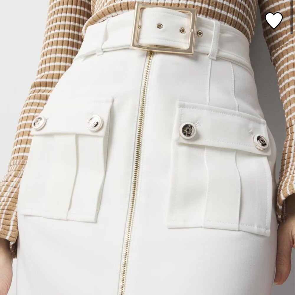NWT WHITE HOUSE BLACK MARKET cargo pocket pencil skirt 0 2 6